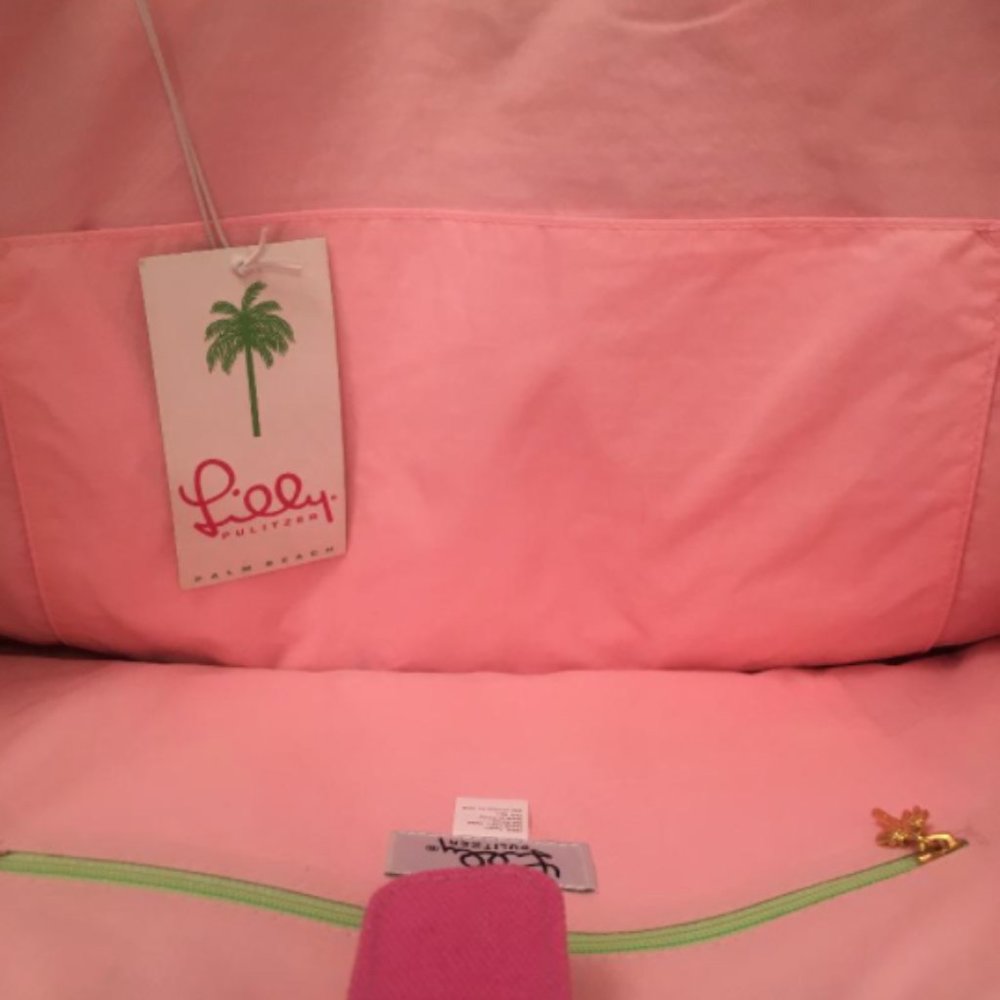 NEW $135 Lilly Pulitzer Sandpiper tote Canvas Bag - Picture 8 of 11